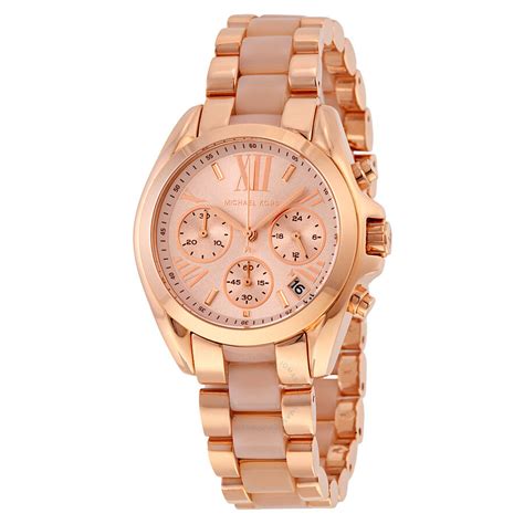 michael kors rose gold and silver watch womens|rose gold mk watch cheap.